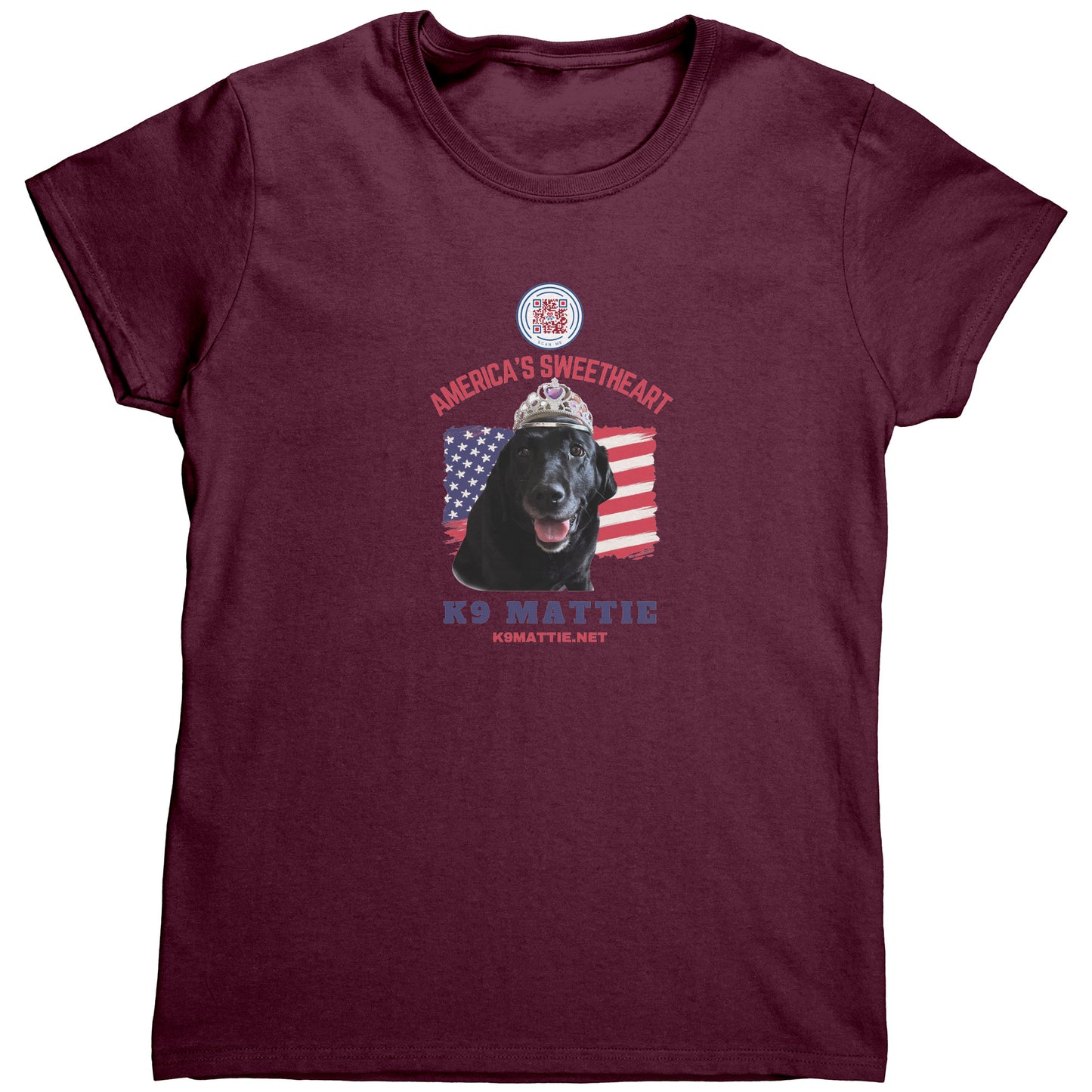 “Princess Mattie, America’s Sweetheart” Women’s T-Shirt